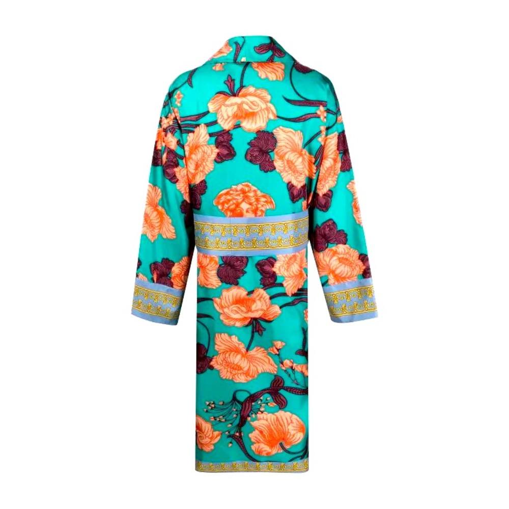 NWOT Versace Barocco Silk Wrap Robe